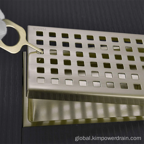 Linear Shower Drain Stainless Steel Drain 30cm glod shower floor drain Manufactory